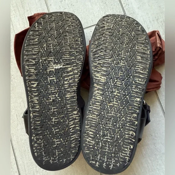 Marni Black Leather Fussbett Flat Sandals With Brown Bow - Size IT 37/ US 7 - Picture 4 of 4